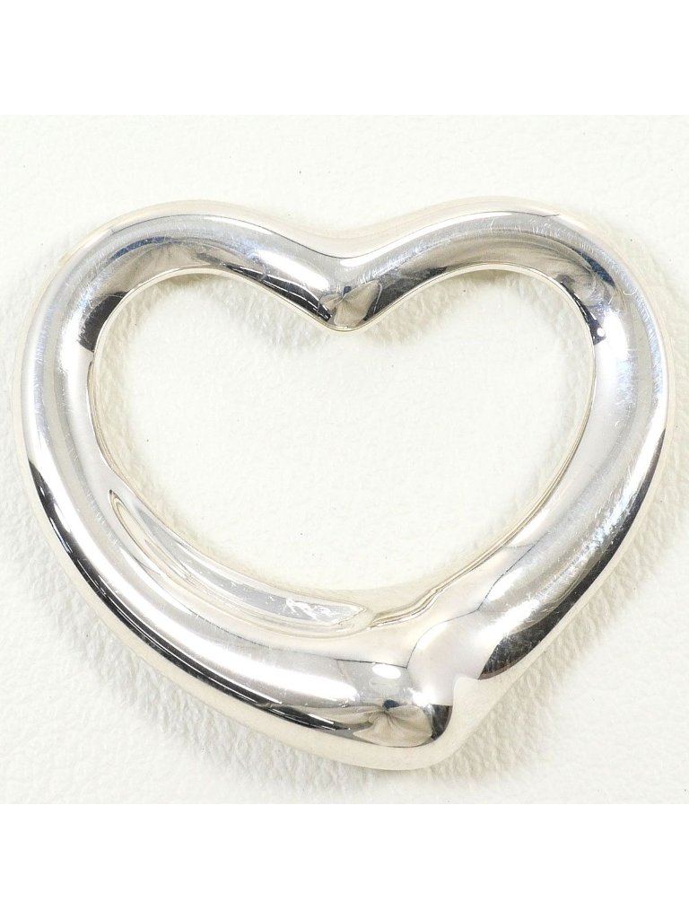 Tiffany & Co Open Heart 925 Sterling Silver Pendant Top